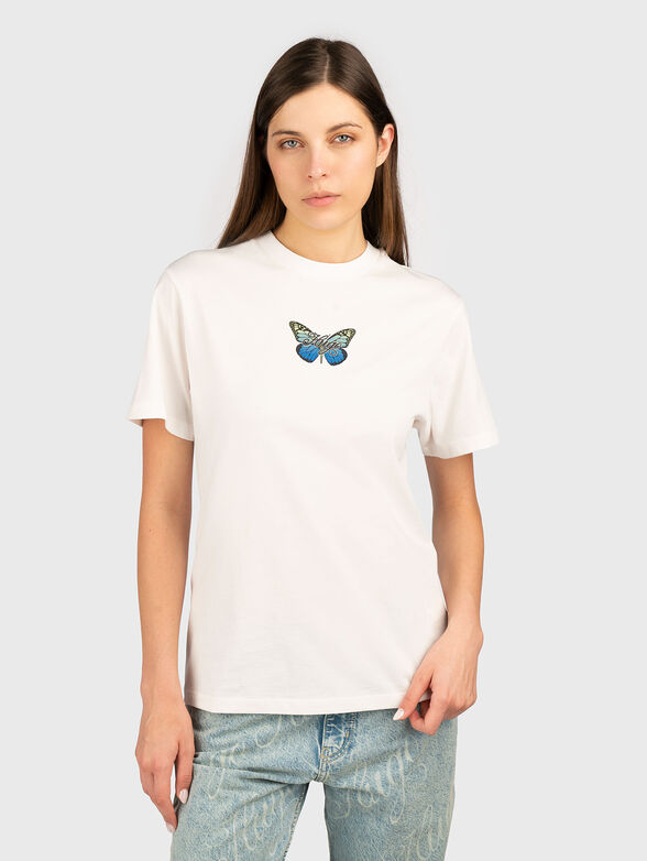 Cotton T-shirt with accent logo - 1