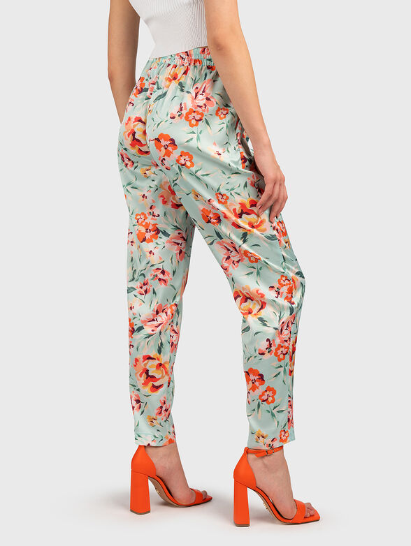 VIOLA trousers with floral print - 2