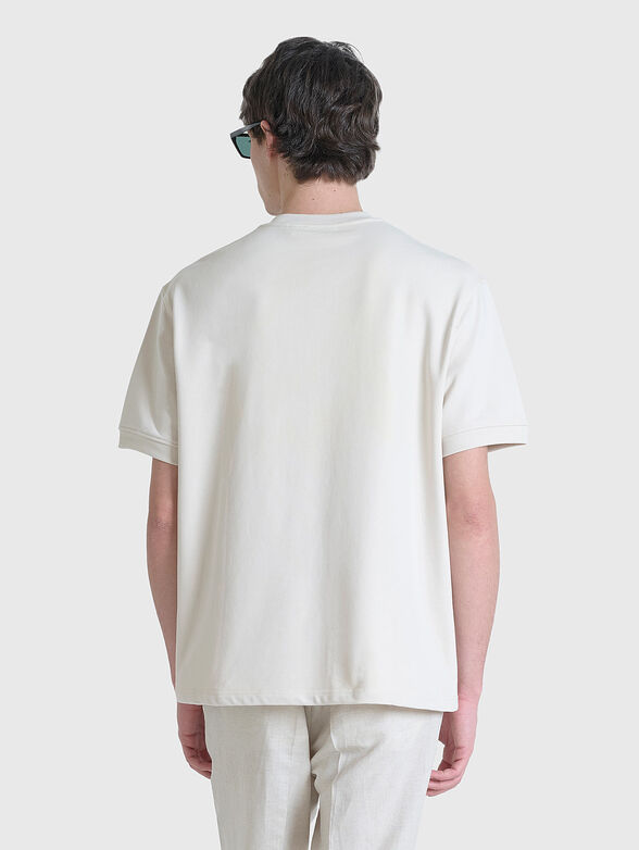 T-shirt with embossed logo  - 1