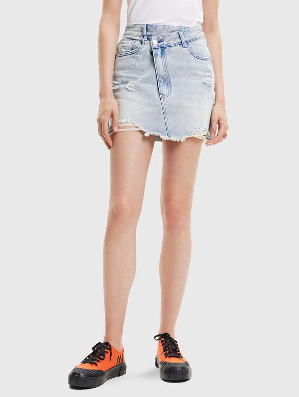 TATUM denim skirt with choppy details - 1
