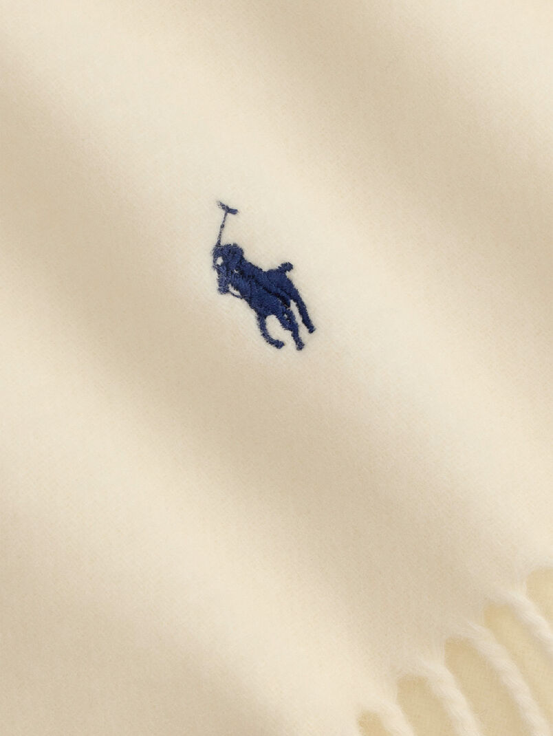 Wool scarf with logo - 3