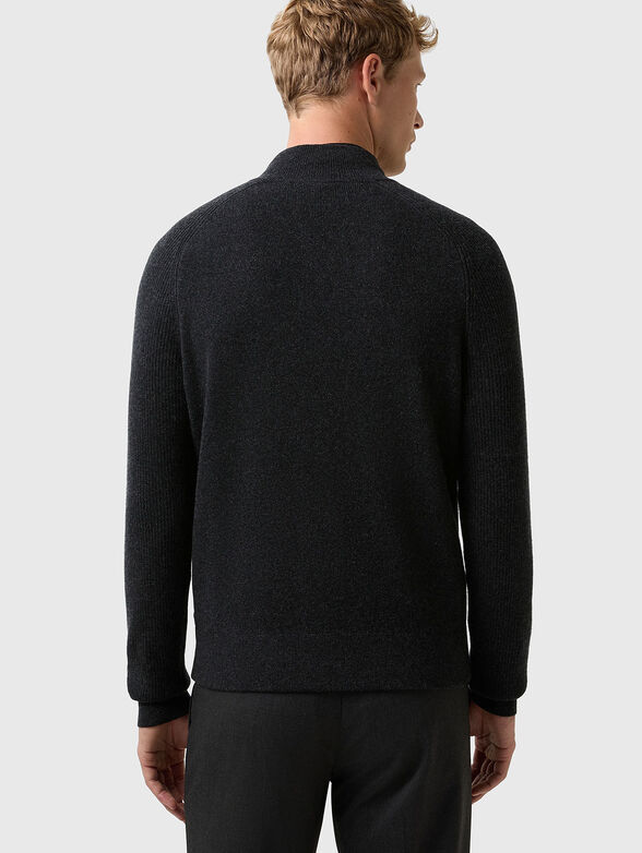 DEXTER wool and cashmere cardigan with zipper - 2