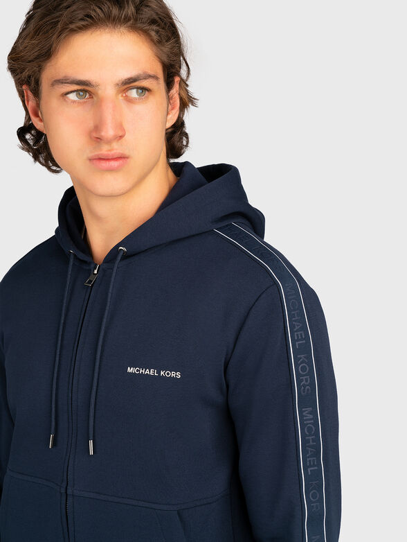 Black sweatshirt with logo details - 4