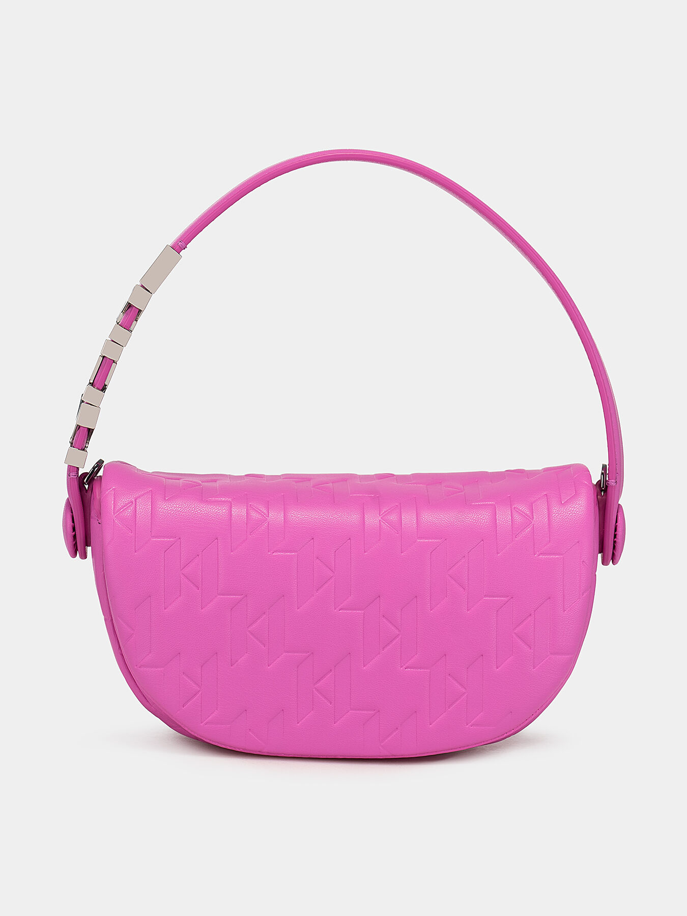 Monogram logo zip store top swing bag