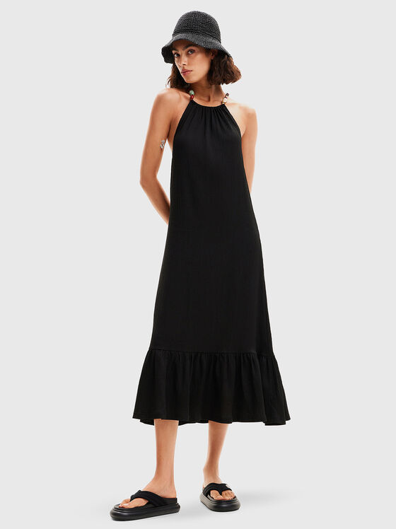 Черна рокля с гол гръб - 1