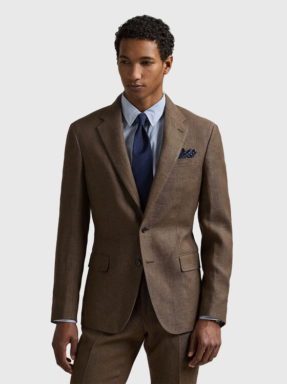 Slim linen blazer - 1