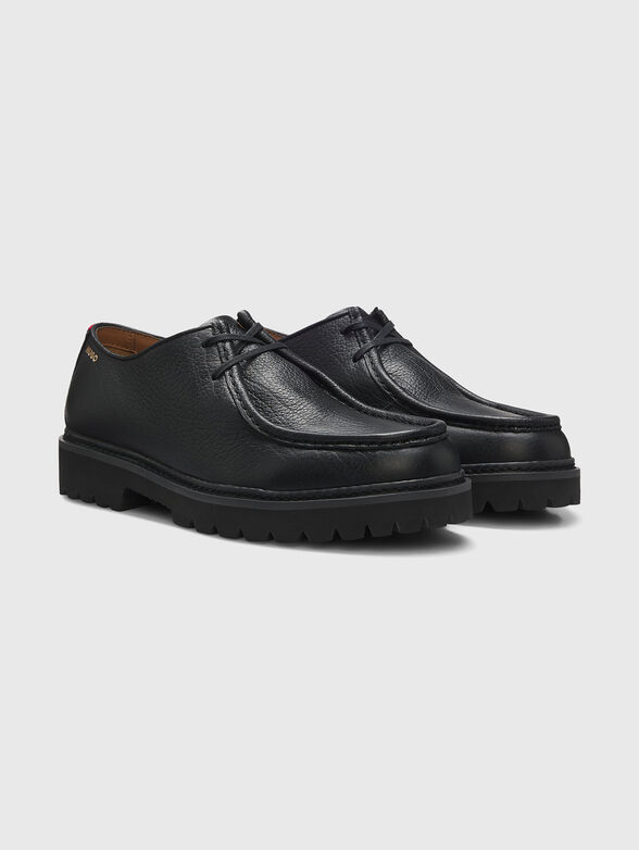 Black leather moccasins - 2