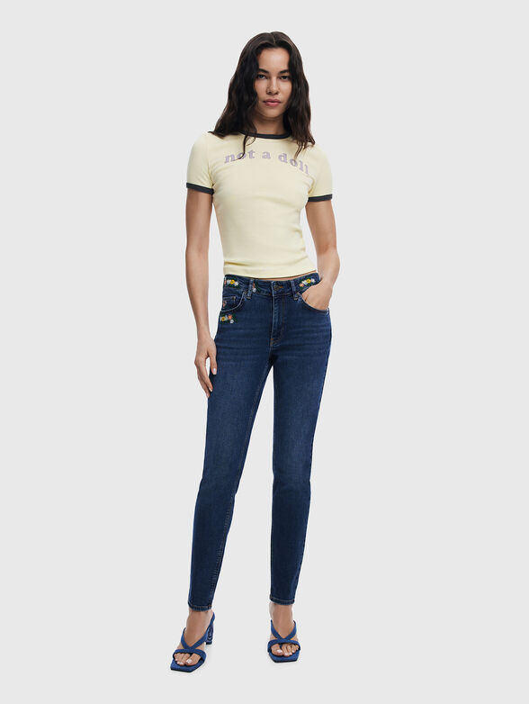 ARIZONA skinny jeans with floral embroidery - 5