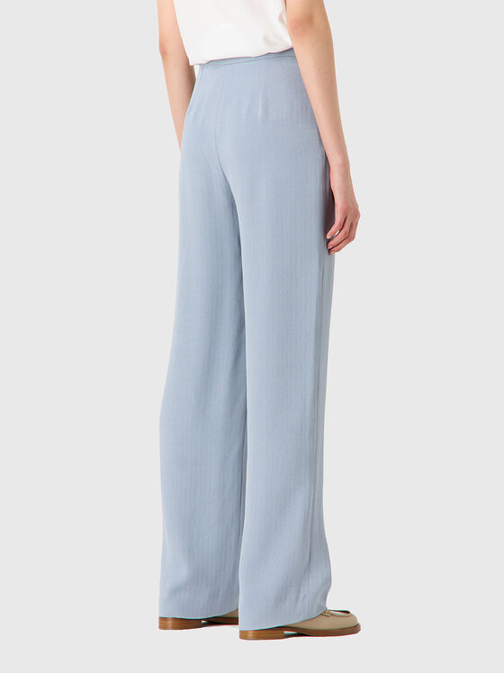 Straight cut trousers in light blue - 2