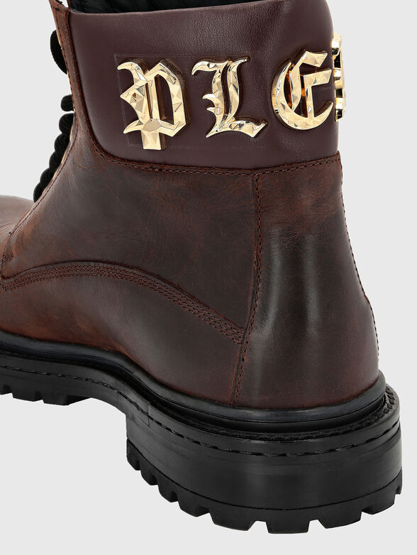 GOTHIC PLEIN leather boots - 4