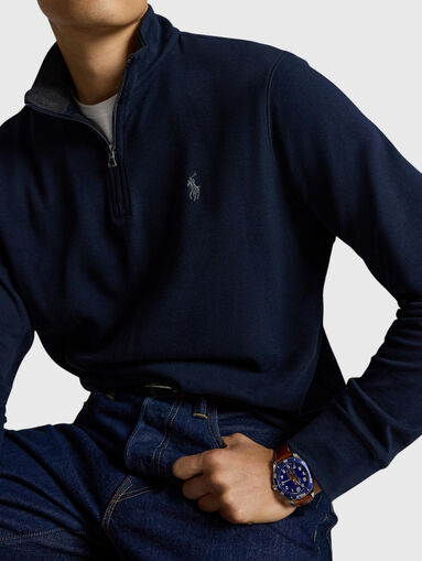 Cotton-blend sweatshirt - 4