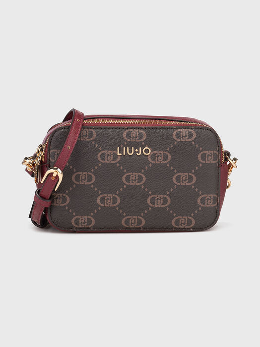 Small crossbody bag with logo print
