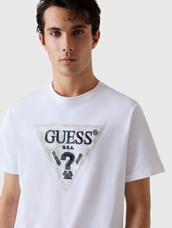 Cotton T-shirt with logo print - 4