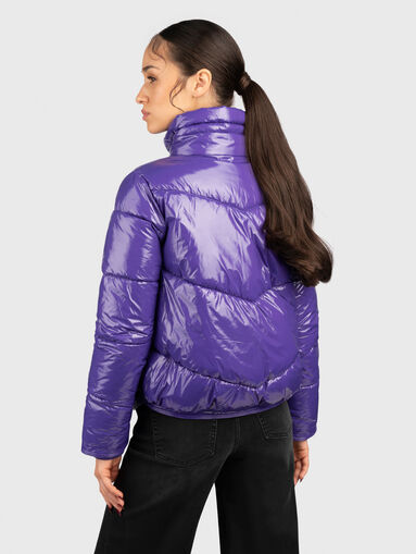 Purple puffer jacket  - 3