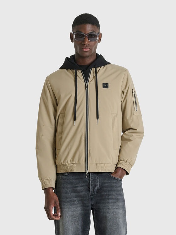 Bomber jacket with accent pocket  - 1