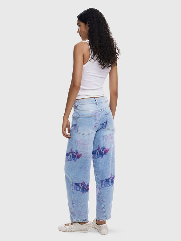 Jeans with accent print - 2