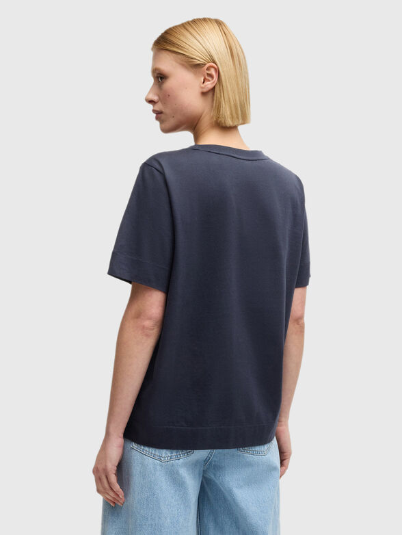 ELPHI2 cotton T-shirt with oval neckline - 3