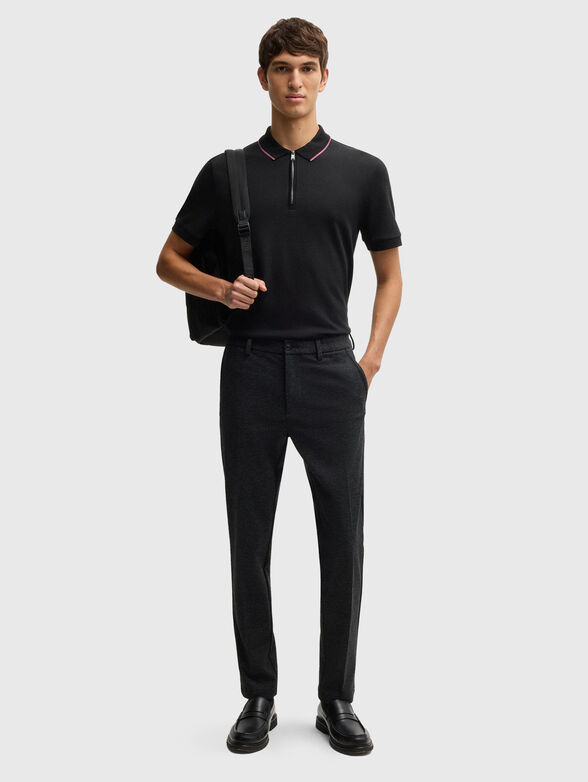 PARAS structured-cotton polo shirt with zip - 2