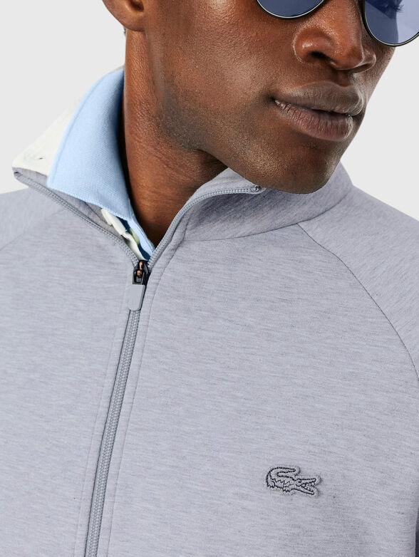 Sweatshirt with zip and logo - 4