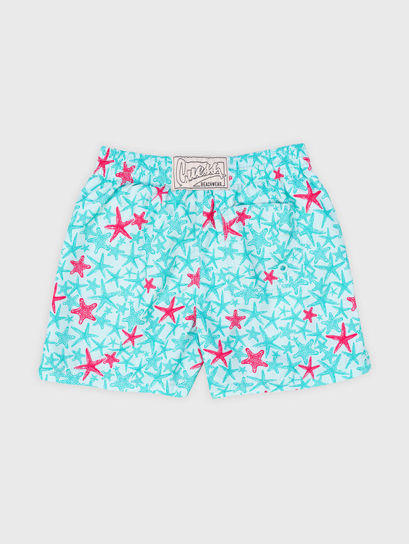 Beach shorts with starfish print - 2