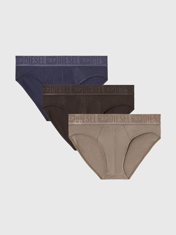 ROY-D-MONO set of three pairs of briefs with logo - 1