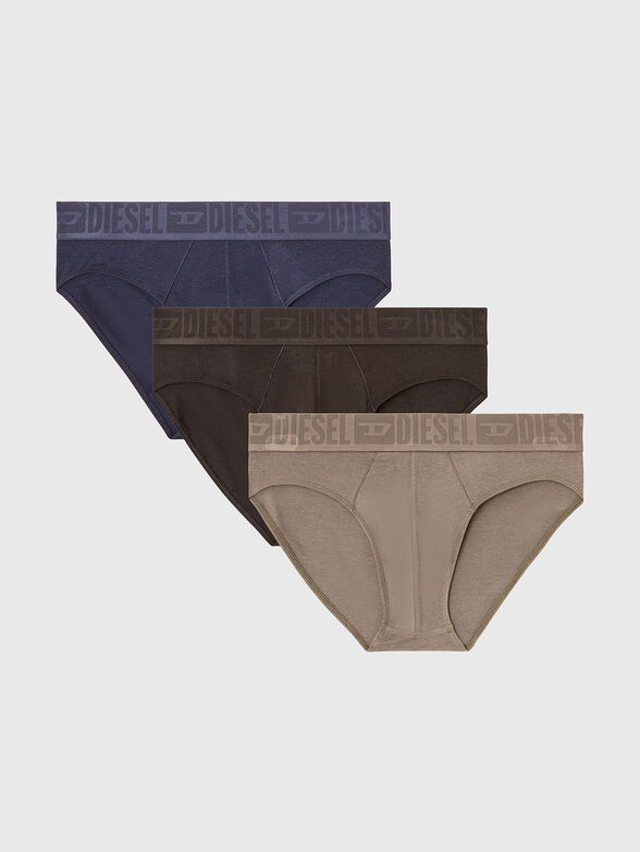ROY-D-MONO set of three pairs of briefs with logo - 1