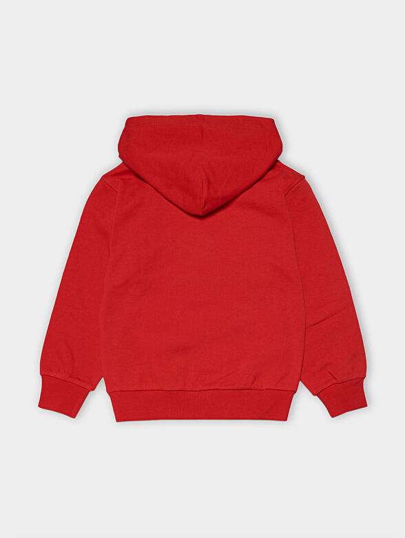 Black sweatshirt with logo print - 2