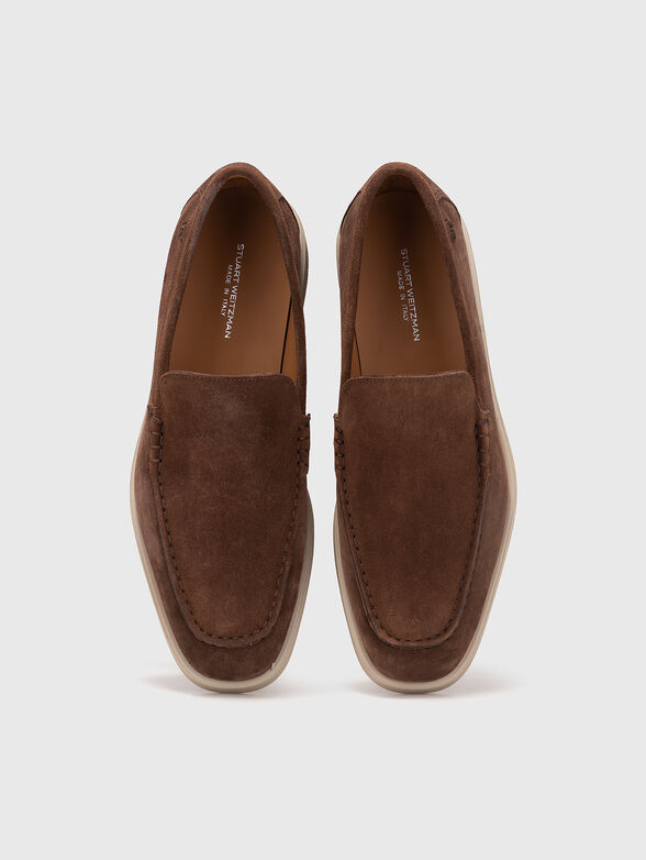 Brown suede loafers - 6