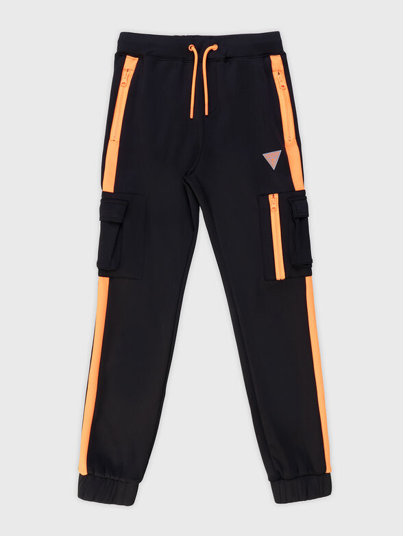 Contrast stripe sweatpants - 1