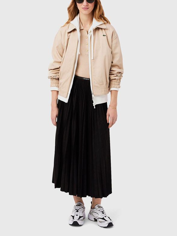 Pleated midi skirt - 4