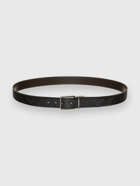 Leather belt with logo detail - 2