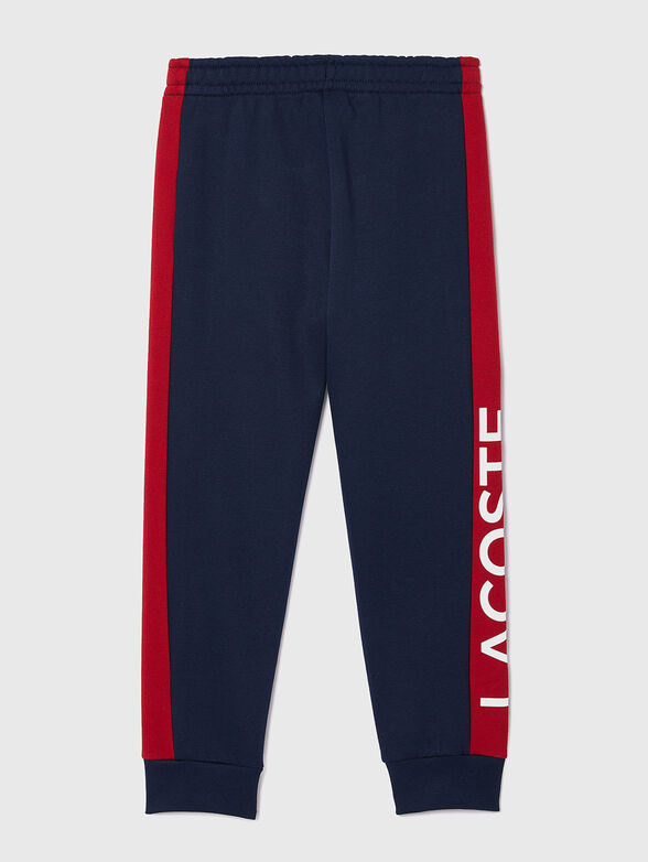 Sports trousers with logo accent  - 2