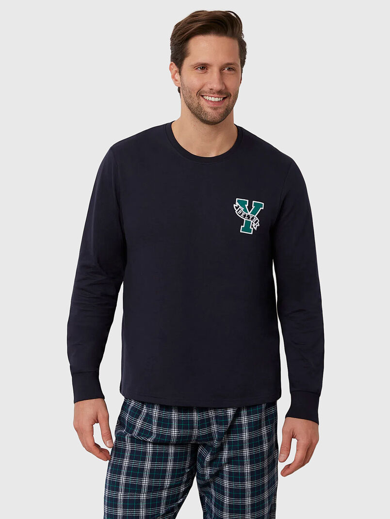 VARSITY II pyjamas with checkered pants - 3