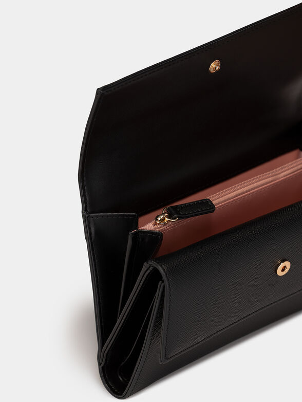 Black purse with logo detail - 3
