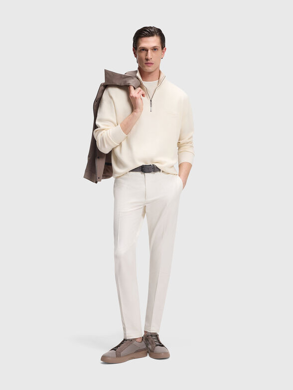 Dark blue pants with crease  - 4