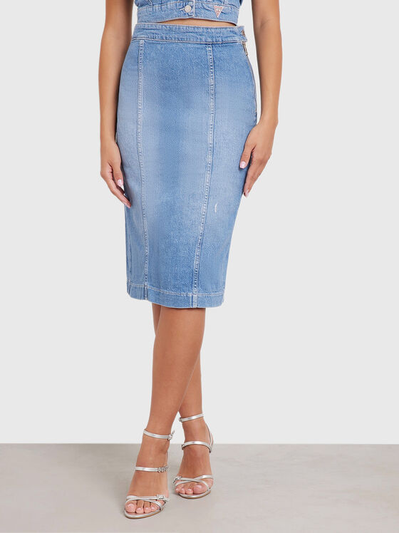 Дънкова миди пола EMMA - 1