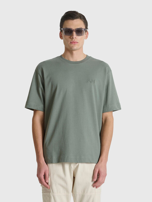 Black cotton T-shirt - 1