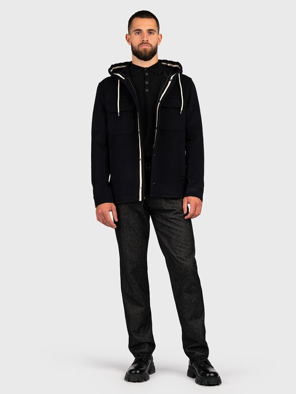 Wool polo shirt with logo embroidery - 2