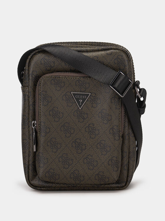 Кросбоди чанта с монограмен лого ефект - 1