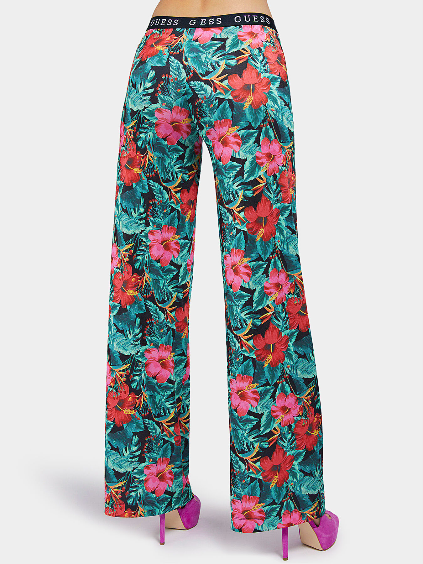 Guess floral pants shop