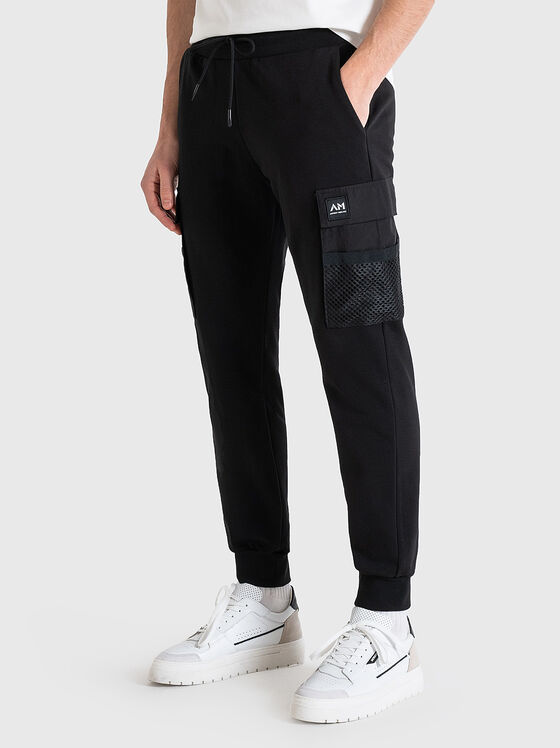 Sport pants with accent pockets - 1