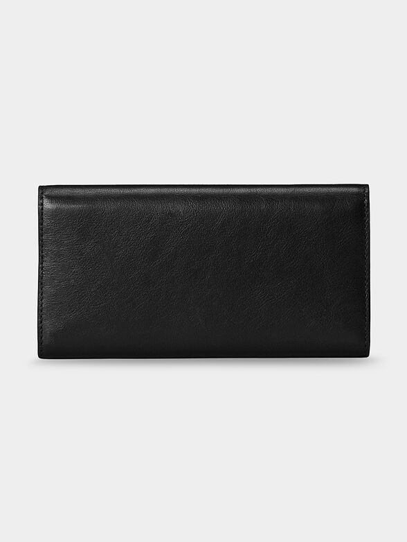 Leather purse with metal accent - 2