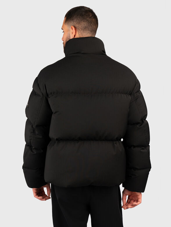Down jacket with logo patch - 3
