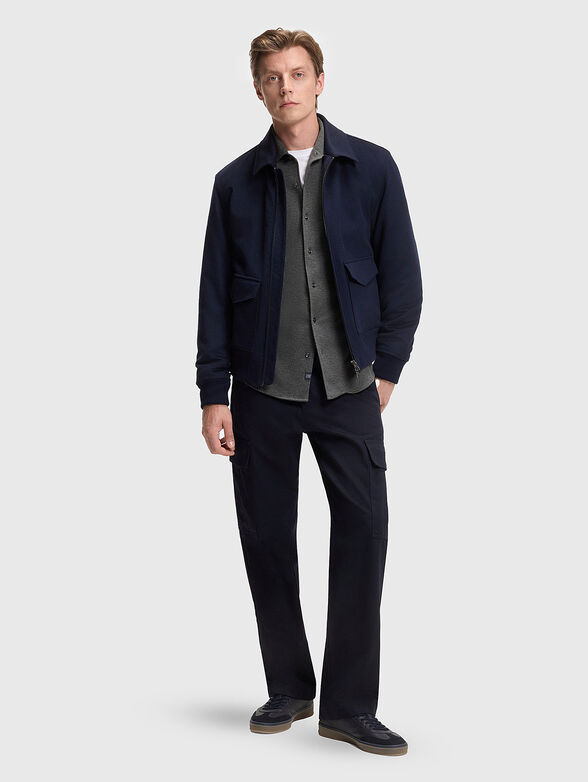 Long sleeved cotton blend shirt - 2