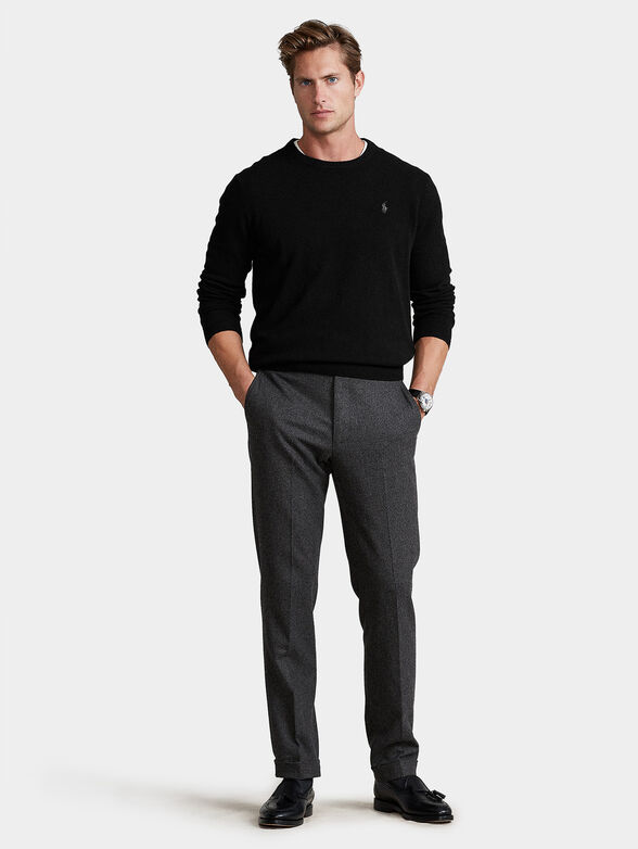 Cashmere sweater in black - 4