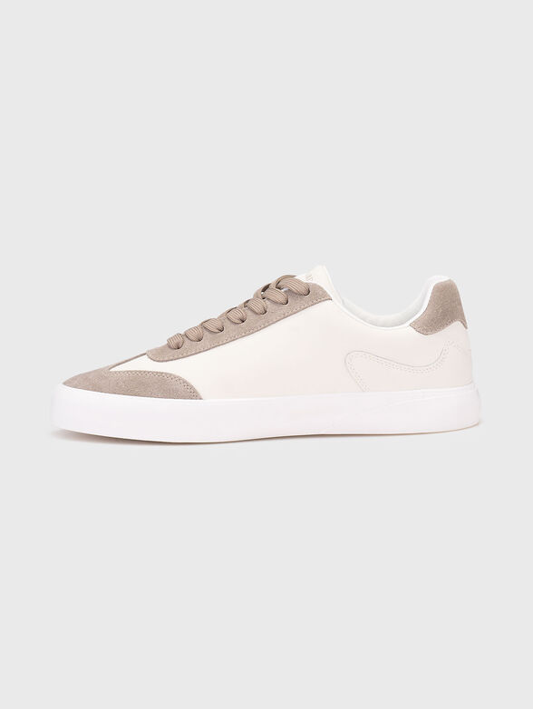 Leather sports shoes with suede details - 4