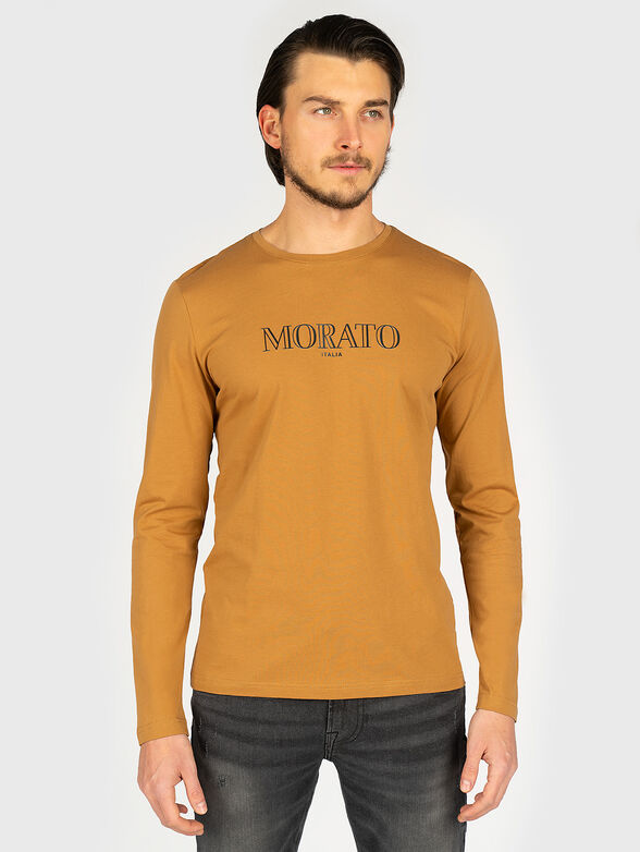 Cotton blouse with logo - 1