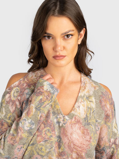 Floral print sweater - 5
