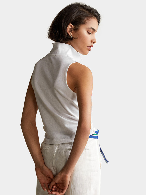 Sleeveless polo-shirt - 3