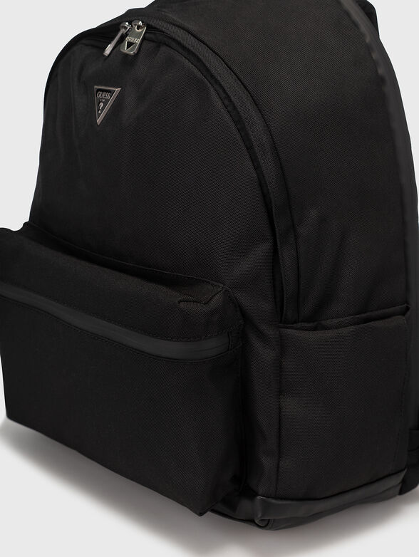 Black textille backpack - 5